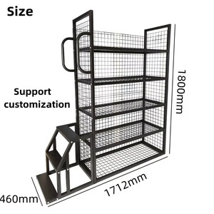 Estante de Almacenamiento de Metal Personalizado, Organizador de Supermercado - Product Image 2