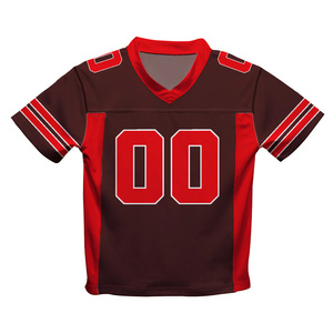 Maillot de football américain personnalisé de haute qualité, manches courtes, respirant, séchage rapide, meilleur prix, faible MOQ - Product Image 2