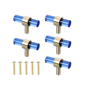 Transparent Acrylic Brass Furniture <b>Pulls</b> Handles Long Handle for Kitchen <b>Drawer</b> Cabinet Wardrobe Door Handle Best Selling Item - Product Image 5