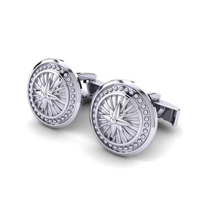 Elegant Mens 9K Gold <b>Cufflinks</b> Luxury Fine Jewelry Premium <b>Shirt</b> Accessories for Wedding Groom and Formal Events - Product Image 1