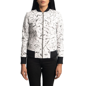 Chaqueta Bomber de Piel de Oveja Personalizable para Mujer, Diseño Invernal Reversible y Resistente al Viento - Product Image 1
