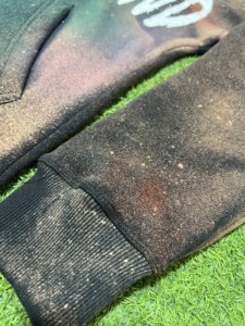 Sweat à capuche personnalisé en coton molletonné épais délavé pour homme, style coréen vintage, brodé et délavé à l'acide - Product Image 3