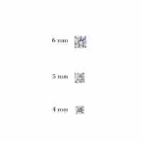 Boucles d'oreilles clous en argent sterling 925 avec diamants haute teneur en carbone étincelants, bijoux de luxe pour femmes, pour mariage, remise de diplôme, événements religieux