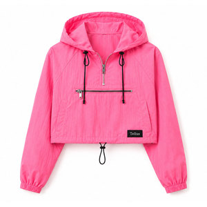 Chaqueta Cortavientos Impermeable con Logotipo Personalizado para Mujer, Chaqueta de Talla Grande para Actividades al Aire Libre con Protección Contra el Viento y el Agua - Product Image 1