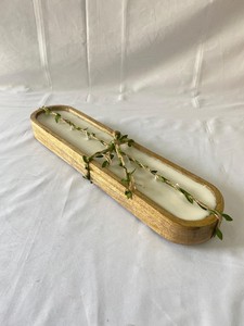 Portavelas de Madera Hecho a Mano de Primera Calidad Curio Craft |   Recipiente Rectangular de Cera de Soja y Cera de Abeja para Decoración del Hogar en Acción de Gracias y Navidad - Product Image 4
