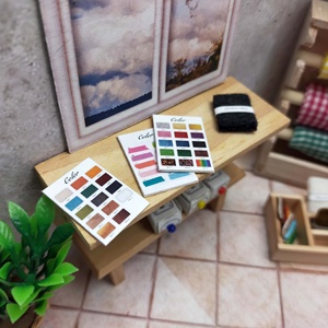 ชุดเฟอร์นิเจอร์ห้องเย็บผ้าสำหรับบ้านตุ๊กตาขนาด 1:12 ของเล่นตกแต่งห้องทำงานขนาดจิ๋วสำหรับเด็กอายุ 14 ปีขึ้นไป - Product Image 2