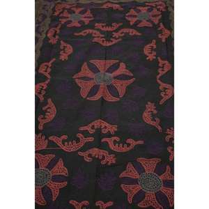 Lavinas Boho Kantha Suzani Embroidered <b>Quilt</b> Handmade Vintage Cotton Floral Eco-Friendly Washable All-Season Bedspread Indian - Product Image 5