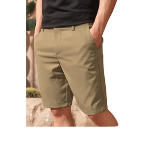 Shorts cargo bermuda respirants pour hommes grandes tailles, en coton écologique, taille basse, décontractés de luxe, extensibles, taille élastique, 160g - Product Image 2
