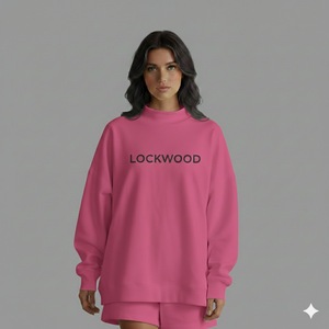 Sweat-shirt molletonné pour femme à col montant, personnalisable avec logo imprimé sur le devant, respirant, idéal pour l'hiver – Vente en gros OEM/ODM de haute qualité - Product Image 2