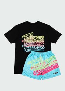 ชุดเสื้อผ้าสองชิ้นแบบลำลองสำหรับผู้ชายชุดวอร์มแนวสตรีทแวร์ระบายอากาศได้ดีผ้าคอตตอนชุดเสื้อยืดและกางเกงขาสั้นแห้งเร็วสำหรับฤดูร้อน - Product Image 5