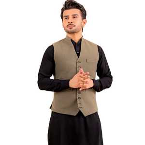 Chaleco Festivo para Hombre, Estilo Pakistaní, Tradicional, Bordado, para Bodas y Fiestas, Colores y Tallas Personalizadas, Venta al Por Mayor - Product Image 1