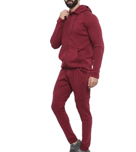 Nouveaux ensembles de survêtements pour hommes en molleton 100% coton épais avec fermeture éclair, couleur unie, hiver, logo personnalisé, grandes tailles - Product Image 3