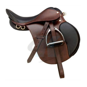 Silla de Montar Ajustable con Asiento Ergonómico y Construcción de Cuero Resistente para el Rendimiento Ecuestre Diario - Product Image 5