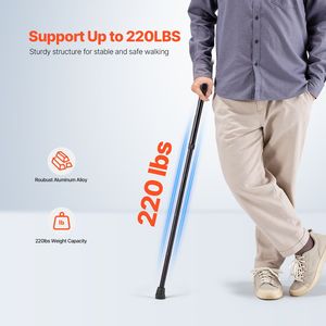 Bastone da Passeggio Pieghevole per Uomo e Donna, Altezza Regolabile a 5 Livelli, Leggero, Elegante, Punta in Gomma Antiscivolo, Impugnatura in Schiuma Confortevole - Product Image 4