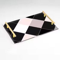 Plateau de service pour chocolats et sucreries, design arabe royal, écologique, en acier inoxydable, passe au lave-vaisselle, non toxique, personnalisable