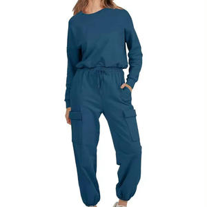 Plain Color Women Tracksuit Street Wear New Arrival Women <b>Track</b> <b>Suit</b> for Adult Custom Casual 100% Cotton Sweat <b>Suit</b> <b>Ladies</b> - Product Image 3