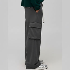High Demand Custom Made Streetwear Side <b>Cargo</b> Pockets <b>Joggers</b> Pants Casual Wear Solid Color Blank <b>Cargo</b> Trousers For <b>Men</b> - Product Image 6