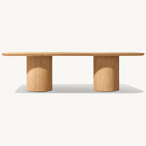 Table rectangulaire en teck en promotion pour salle à manger, fabriquée en teck de qualité, convient à une utilisation en extérieur - Product Image 1