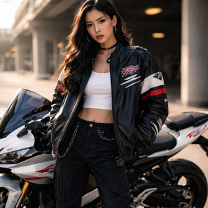 แจ็คเก็ตบอมเบอร์สไตล์เรโทรแบบสั่งทำพิเศษ ปี 2025 ผ้าโพลีเอสเตอร์/คอตตอนเนื้อนุ่ม 220 กรัม สำหรับฤดูใบไม้ผลิและฤดูใบไม้ร่วง กันลม แขนยาว ทรงพัฟเฟอร์ฟิช ไซส์ XL - Product Image 3