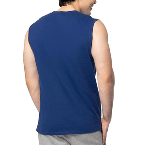 Camiseta sin mangas de algodón de alta calidad para hombre, chaleco deportivo de poliéster para gimnasio, camiseta sin mangas para entrenamiento. - Product Image 2