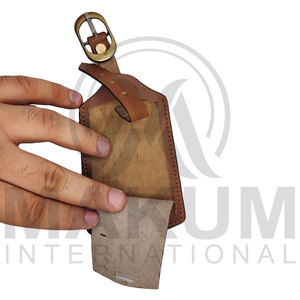 Etiquettes à bagages en cuir véritable, logo personnalisé, couleur personnalisée, MAKUM INTERNATIONAL - Product Image 2