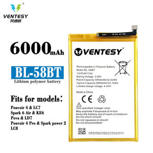 แบตเตอรี่คุณภาพสูง Explosive Product BL-58BT 6000mah รุ่น KE6 LC7 LD7 สำหรับ <span class=keywords><strong>Tecno</strong></span> <span class=keywords><strong>Pouvoir</strong></span> <span class=keywords><strong>4</strong></span> Pro Pova Spark 6 Air Power 2 - Product Image 3