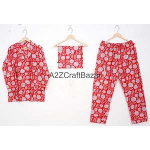 Ensemble de pyjama d'hiver romantique de luxe 100% coton pur pour femmes, manches longues, tricot doux, 2 pièces, vêtements de maison - Product Image 5