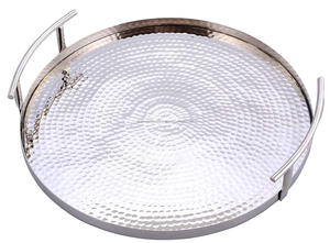 Plateaux décoratifs modernes de haute qualité avec poignées en métal en bois pour la maison Table de cuisine Salon Ambiance Art Style Décoration - Product Image 5