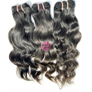 Extensions de cheveux vierges indiennes Remy Water Wave avec double trame machine pour tissage de cheveux 100g - Product Image 3