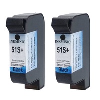 Cartouche d'encre solvant noire industrielle originale W3T10B 2590 TIJ pour imprimante Meenjet JS10 JS12 Sojet Anser U2 Loogal TIJ2.5