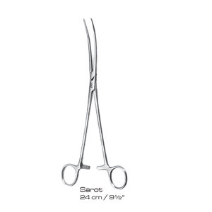 Pinces hémostatiques Sarot 24 cm (9,5 pouces) – Instrument chirurgical manuel pour hémostase, certifié CE - Product Image 1