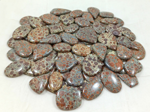Loose Gemstones Bulk Supplier Natural Asteroid Jasper Cabochons Faceted Stones Healing Crystals Wholesale India - Product Image 5