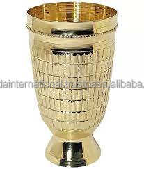 Beautiful Engraving Design Brass Drinking <b>Glasses</b> With Polish And Gold Color Finished Metal Water <b>Glass</b> - Product Image 2