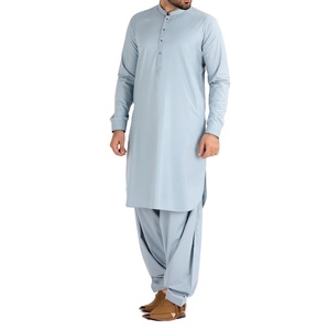 Venta al por mayor de los hombres de calidad superior Shalwar Kameez transpirable Personalizar hombres shalwar Kameez Traje - Product Image 3