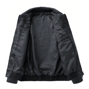Chaquetas de Cuero de Alta Calidad al por Mayor para Hombre, Fabricación de Chaquetas con Cierre para Hombre, Chaquetas de Cuero Sintético con Color Personalizado - Product Image 3