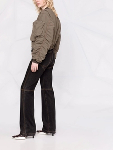 โรงงาน OEM ผลิตตามสั่ง ออกแบบใหม่ เสื้อแจ็คเก็ตบอมเบอร์ผู้หญิงแบบรูช ซิปหน้า ผลิตจากโพลีเอสเตอร์ 100% - Product Image 6