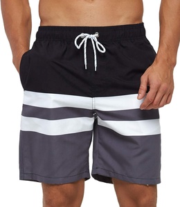 Shorts de bain pour homme, imperméables, respirants, à séchage rapide, avec doublure en mesh, fermeture à cordon, poches latérales - Product Image 1