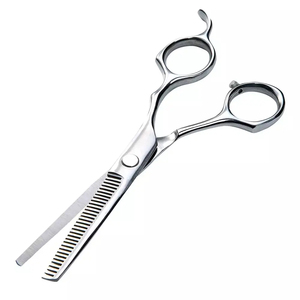 Stainless Steel Sharp Thinning Scissors Professional Hair Styling Tool Long Handle for Hair Cutting <b>Blending</b> Texture Control - Product Image 2