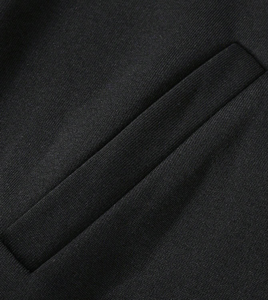 Sweat-shirt unisexe gothique à capuche et fermeture éclair noir avec motif lettres, coupe oversize, pour l'automne, ajustement régulier, respirant, imprimé numérique - Product Image 6