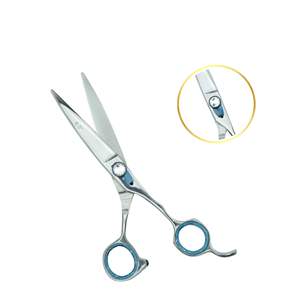 Ciseaux de barbier professionnels pour droitiers de 6,5 pouces, en acier inoxydable, lame tranchante, pour salon et usage domestique, UBI UBI-2052, manche en acier - Product Image 4