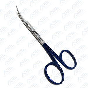 Ciseaux à cuticules extra fins et courbés de 3,5 pouces en acier inoxydable pour usage médical, esthétique et soins, instruments médicaux de premiers secours - Product Image 2