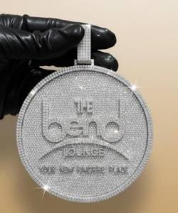 The Oeno Lounge Themed Pendant Moissanite Diamonds Iced Out <b>Jewelry</b> <b>Charm</b> Luxury Wholesale Pendant - Product Image 3