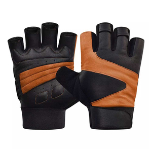 Gants de musculation en cuir respirant, haute qualité, unisexe, avec sangle de poignet réglable, antidérapants, légers, tailles personnalisées, vente chaude - Product Image 5
