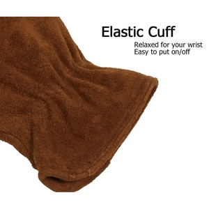 ถุงมือขับรถหนังวัวแท้คุณภาพสูง ถุงมือป้องกันอุบัตภัยทางอุตสาหกรรม ป้องกันการเสียดสี สวมใส่สบาย - Product Image 4