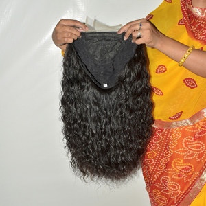 Perruque indienne à fermeture en dentelle 44, Remy, aspect naturel, douce, élégante, confortable, pour un usage quotidien, double trame, facile à coiffer - Product Image 3