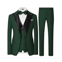 Costume de Mariage Homme Trois Pièces Coupe Slim Style Italien Grande Taille – Pantalon, Veste, Blazer, Gilet Respirant Anti-Plis Élégant 100% Coton