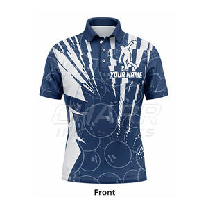 Jersey de Boliche Transpirable de Alta Calidad para Clubes y Ligas, Tallas Grandes, con Diseño Profesional y Opciones de Logotipo Personalizado - Product Image 2