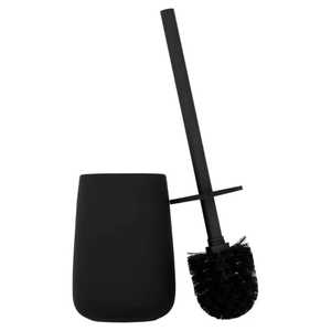 Support de brosse WC autoportant en acier inoxydable, écologique, léger, motif chrome argenté, pour nettoyage de toilettes - Product Image 4