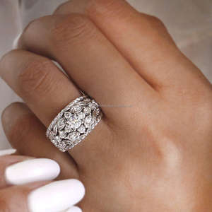 IGI/GIA Lab Grown Cut Diamond Vintage 14K Oro amarillo Unisex Boda/Aniversario/Anillo de fiesta para compromiso - Product Image 3