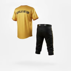 Wholesale High Performance <b>Baseball</b> Uniform Custom Team Jersey <b>Set</b> Breathable Lightweight Athletic Sportswear - Product Image 2